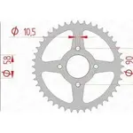 Couronne AFAM 42 dents acier pas 520 type 10221