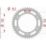 Couronne AFAM 46 dents acier pas 525 type 12606 Yamaha