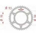 Couronne AFAM 38 dents acier pas 520 type 16500