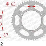 Couronne AFAM 52 dents acier pas 420 type 47102