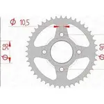 Couronne AFAM 39 dents acier pas 428 type 10223