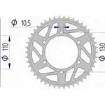 Couronne AFAM 46 dents alu pas 520 type 13814