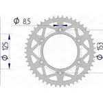 Couronne AFAM 47 dents alu ultra-light pas 520 type 11212N Honda