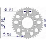 Couronne AFAM 42 dents alu pas 530 type 11605 Honda VF700S