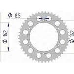 Couronne AFAM 48 dents alu ultra-light anodisé dur pas 520 type 15305