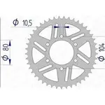 Couronne AFAM 38 dents alu pas 520 type 17606 Kawasaki