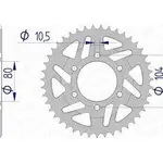 Couronne AFAM 45 dents alu pas 525 type 17610 Kawasaki