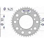 Couronne AFAM 41 dents alu ultra-light anodisé dur pas 525 type 72801
