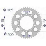 Couronne AFAM 45 dents alu pas 520 type 11509
