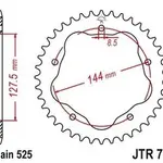 Couronne JT SPROCKETS 41 dents acier standard pas 525 type 752