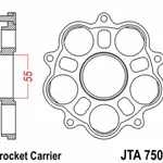 Support de couronne JT SPROCKETS 5 Silentblocs Ducati