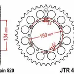 Couronne JT SPROCKETS 42 dents acier standard pas 520 type 460