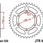 Couronne JT SPROCKETS 40 dents acier pas 520 type 472