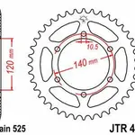 Couronne JT SPROCKETS 38 dents acier pas 525 type 498