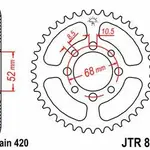 Couronne JT SPROCKETS 33 dents acier standard pas 420 type 801