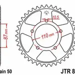 Couronne JT SPROCKETS 48 dents acier pas 530 type 829