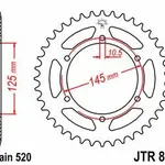 Couronne JT SPROCKETS 48 dents acier pas 520 type 855