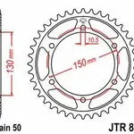 Couronne JT SPROCKETS 43 dents acier pas 530 type 859