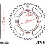 Couronne JT SPROCKETS 49 dents acier pas 428 type 895