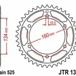 Couronne JT SPROCKETS 46 dents acier pas 525 type 1307