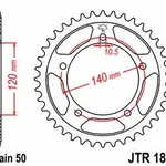 Couronne JT SPROCKETS 44 dents acier pas 530 type 1800