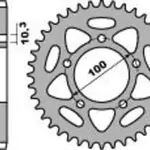 Couronne PBR 36 dents alu ultra-light pas 525 type 4456