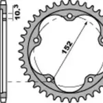 Couronne PBR 43 dents alu ultra-light anodisé dur pas 525 type 4460