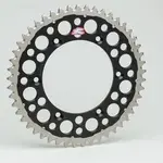 Couronne RENTHAL Twinring® 50 dents Ultra-light anti-boue anodisé dur pas 520 type 1230 noir Suzuki