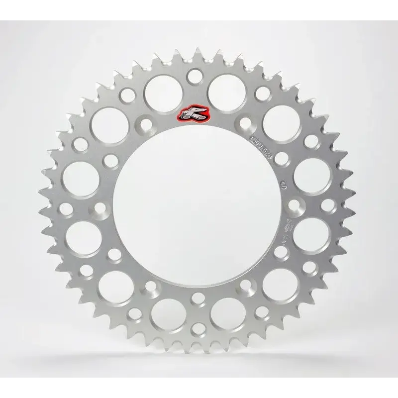 Couronne RENTHAL Ultralight™ 47 dents alu anti-boue pas 420 type 121U argent