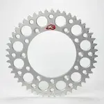 Couronne RENTHAL Ultralight™ 50 dents alu anti-boue pas 520 type 216U argent