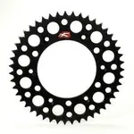 Couronne RENTHAL Ultralight™ 47 dents alu anti-boue pas 520 type 150U anodisé noir Yamaha