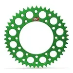 Couronne RENTHAL Ultralight™ 49 dents alu anti-boue pas 520 type 112U vert