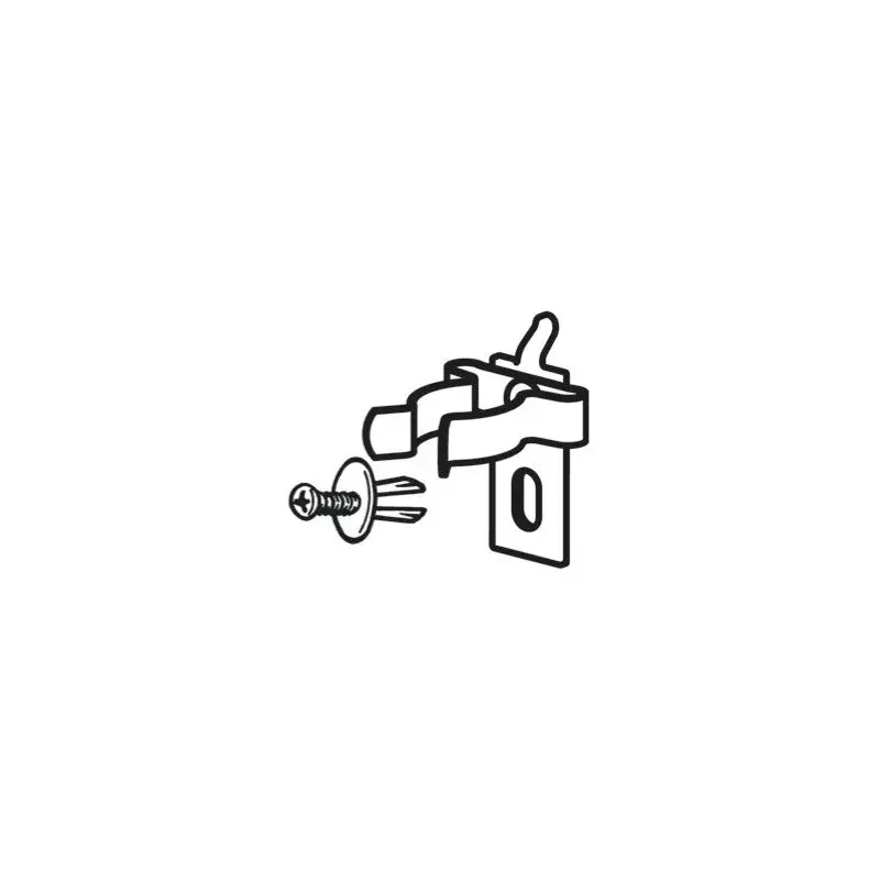 Crochet ressort pour mobilier d'atelier BETA Ø25mm alu avec vis