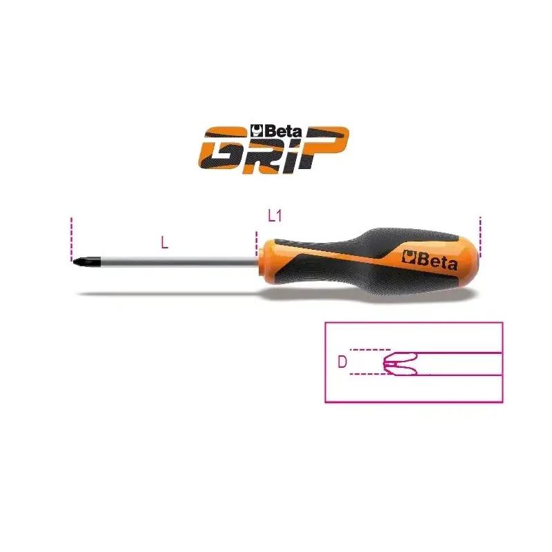 Tournevis cruciforme BETA Phillips® PH2x6x150