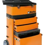 Chariot porte-outils à deux modules superposables BETA RAL2011 orange