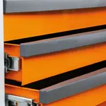 Servante mobile d&#039;atelier à sept tiroirs BETA orange