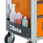 Servante mobile d&#039;atelier à sept tiroirs BETA orange