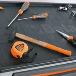 Servante mobile d&#039;atelier à six tiroirs BETA orange