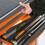 Servante mobile d&#039;atelier à six tiroirs BETA orange