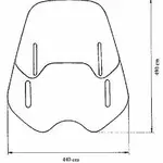 Bulle MRA Vario-Screen Naked-Bikes &quot;VNB&quot; clair