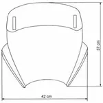 Bulle MRA Vario Touring Naked-Bikes &quot;VTNB&quot; clair