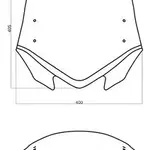 Bulle MRA V-Flow Screen &quot;Z&quot; noir