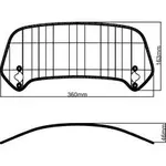 Spoiler MRA X-creen-touring-part &quot;XCTA&quot; clair