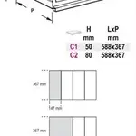 Plateau thermoformé rigide BETA avec clés à pipe