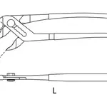 Pince multiprise entrepassée avec bouton de réglage BETA poignées recouvertes de 2 couches de PVC antiglisse