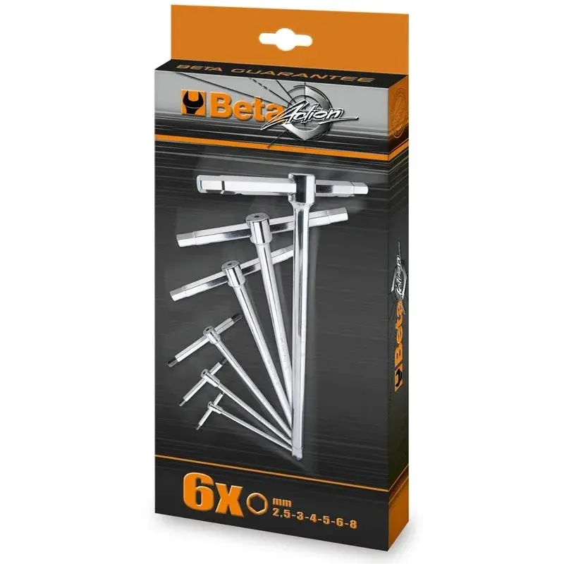 Jeu de 6 clés mâles 6 pans en T BETA
