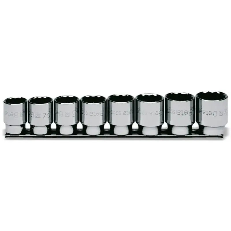 Coffret 8 douilles BETA 1/2 12 pans sur support