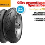 Train de pneus Hypersport CONTINENTAL ContiSportAttack (120/70 ZR 17 + 180/55 ZR 17)