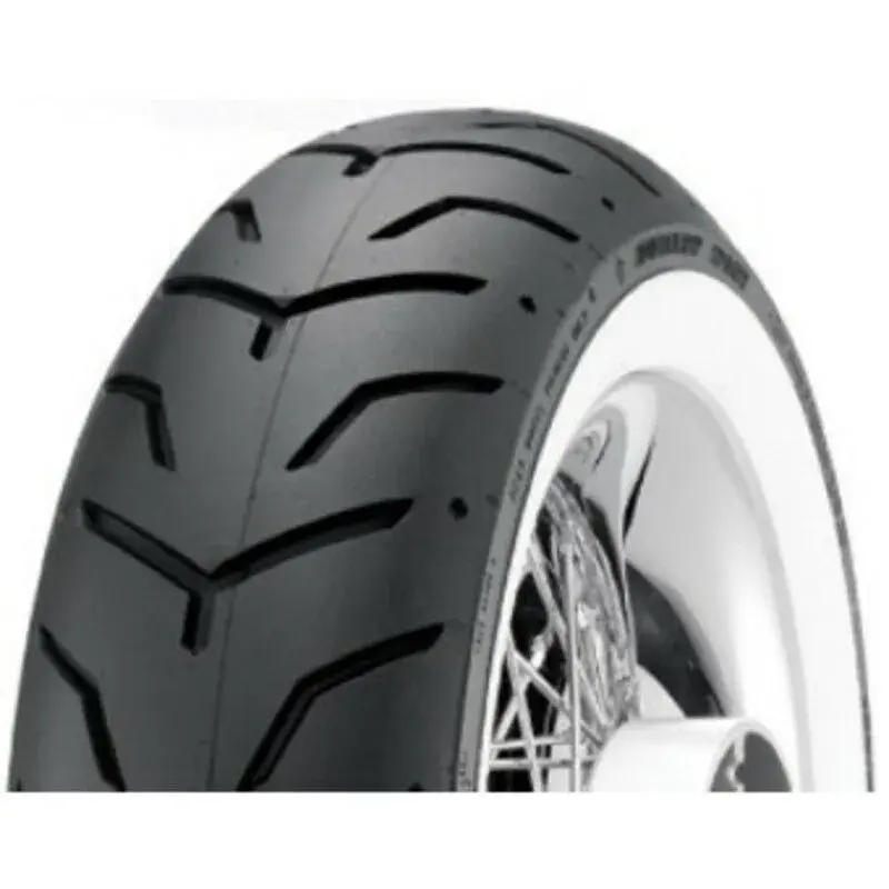 Pneu DUNLOP D407 SW (HARLEY-D) Flancs Blancs fins 180/65 B 16 M/C 81H TL