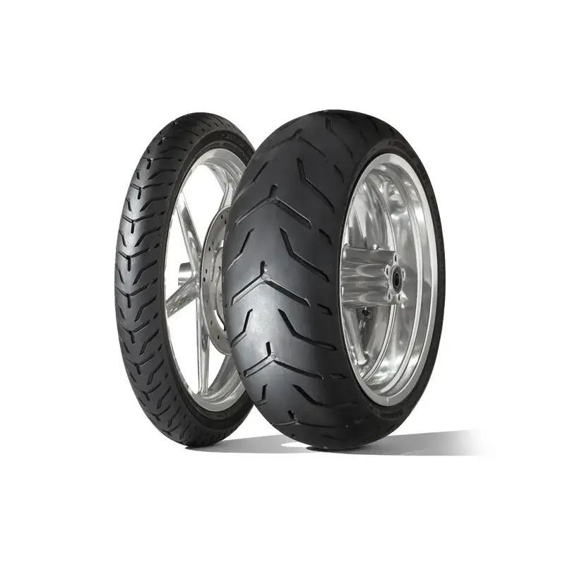 Pneu DUNLOP D408 F SW (HARLEY-D) Flancs Blancs fins 130/80 B 17 M/C 65H TL